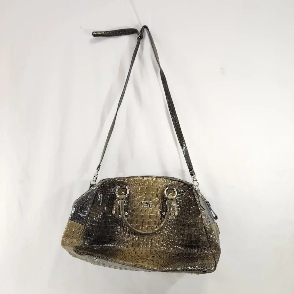 Jenrigo Crocodile Leather Shoulder Bag